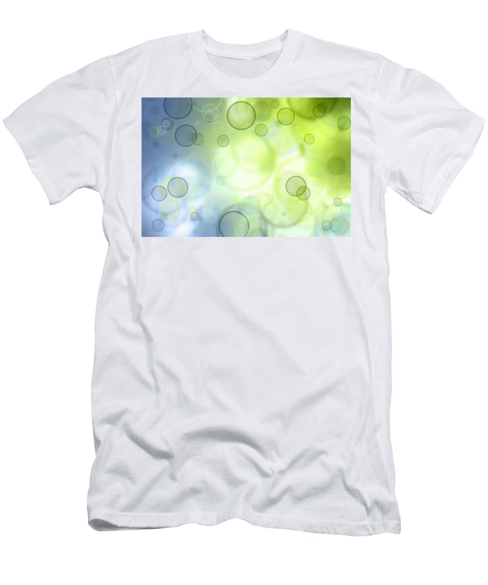Abstract T-Shirt featuring the photograph Circles of hope by Les Cunliffe