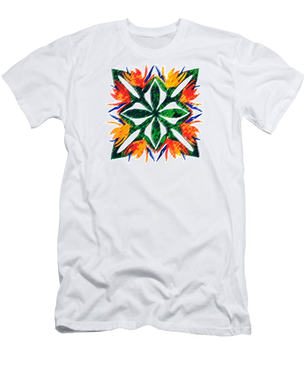 Bird Of Paradise T-Shirt featuring the digital art Bird of Paradise #1 by James Temple