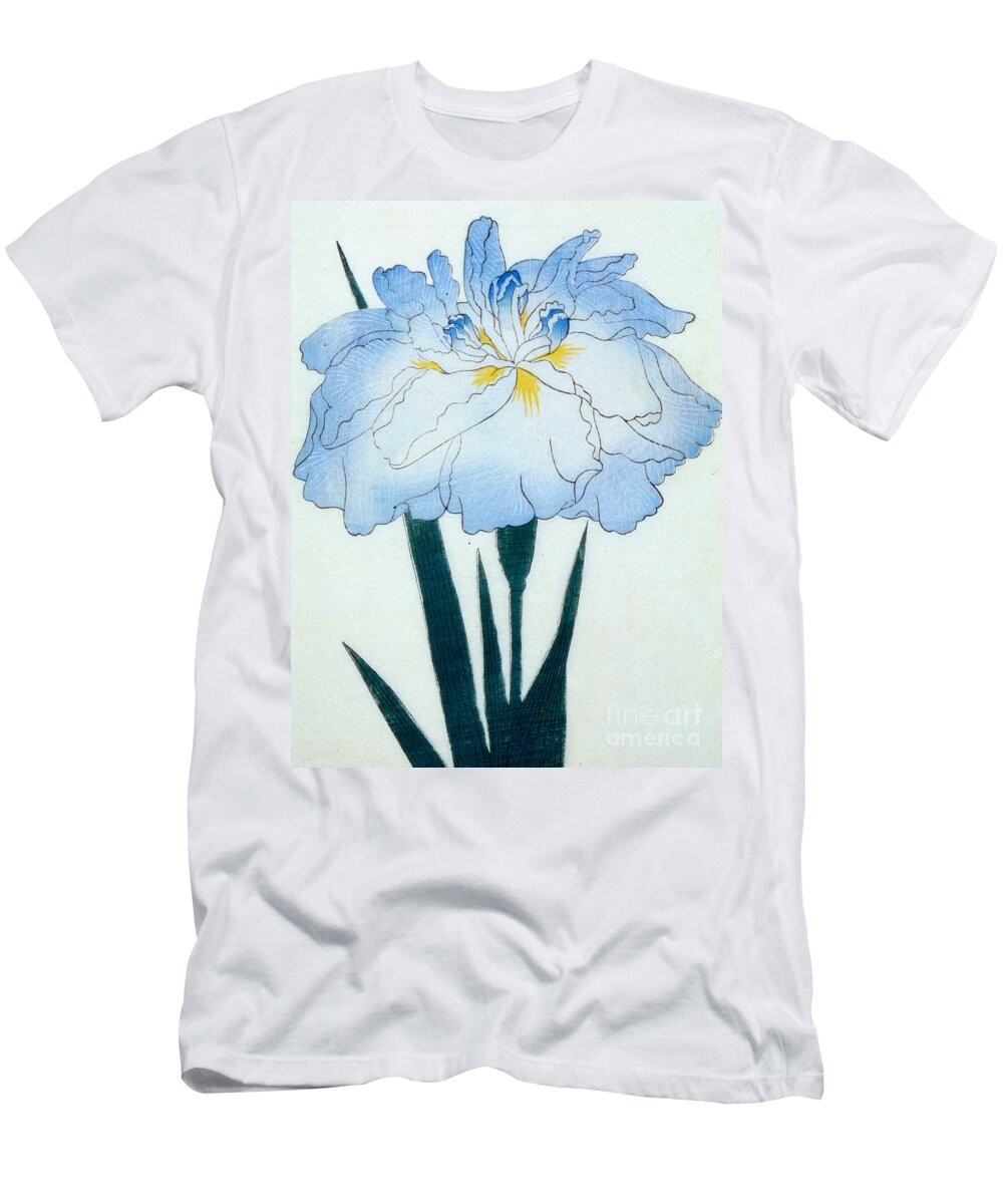 Floral T-Shirt featuring the painting Japanese Flower by Japanese School