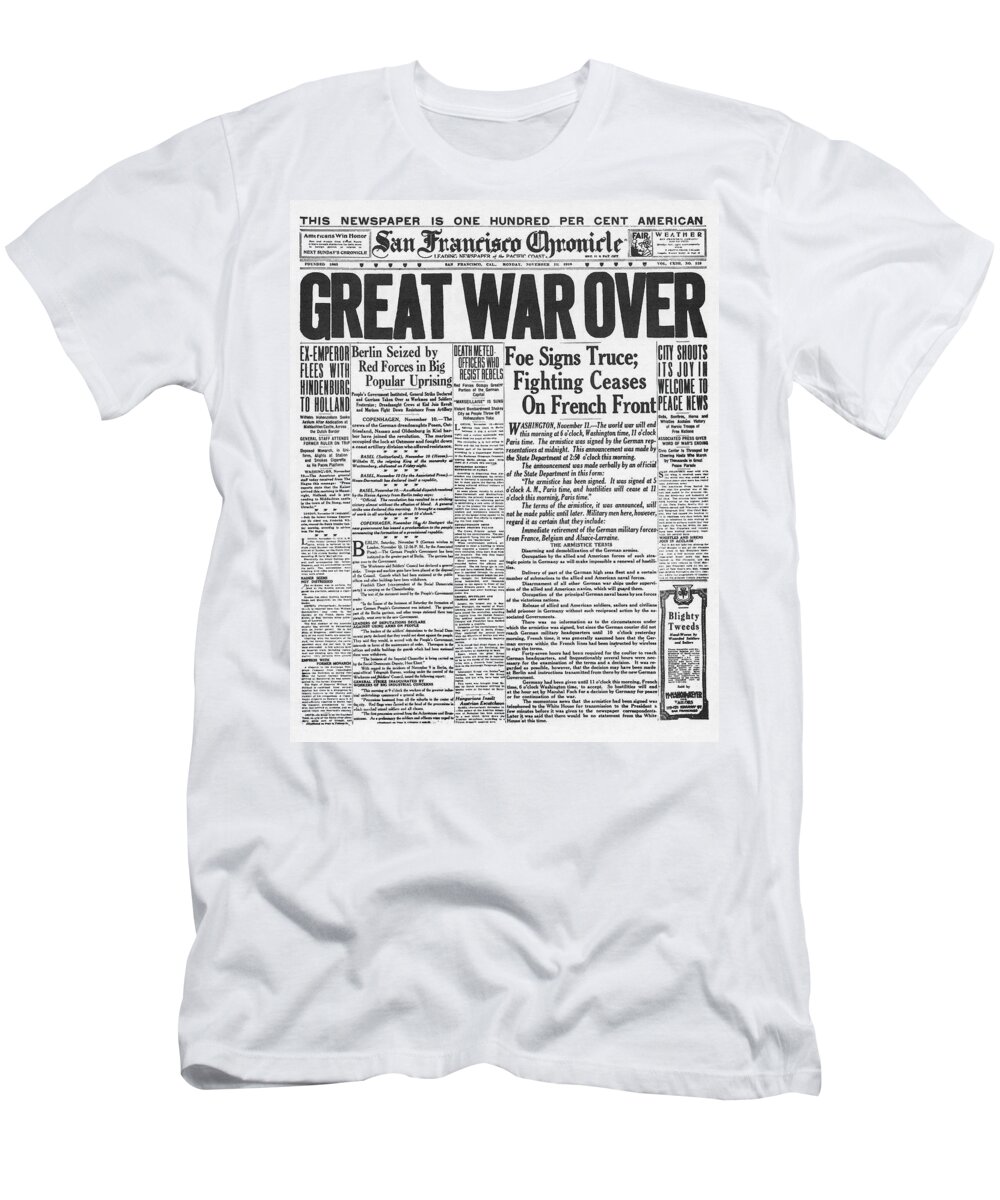 1918 T-Shirt featuring the painting World War I Armistice #4 by Granger