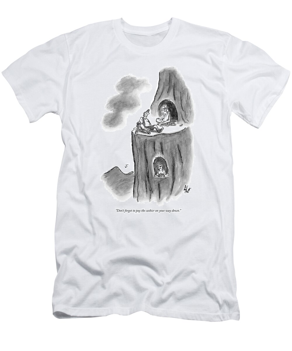 Guru T-Shirt featuring the drawing New Yorker September 28th, 2009 by Frank Cotham