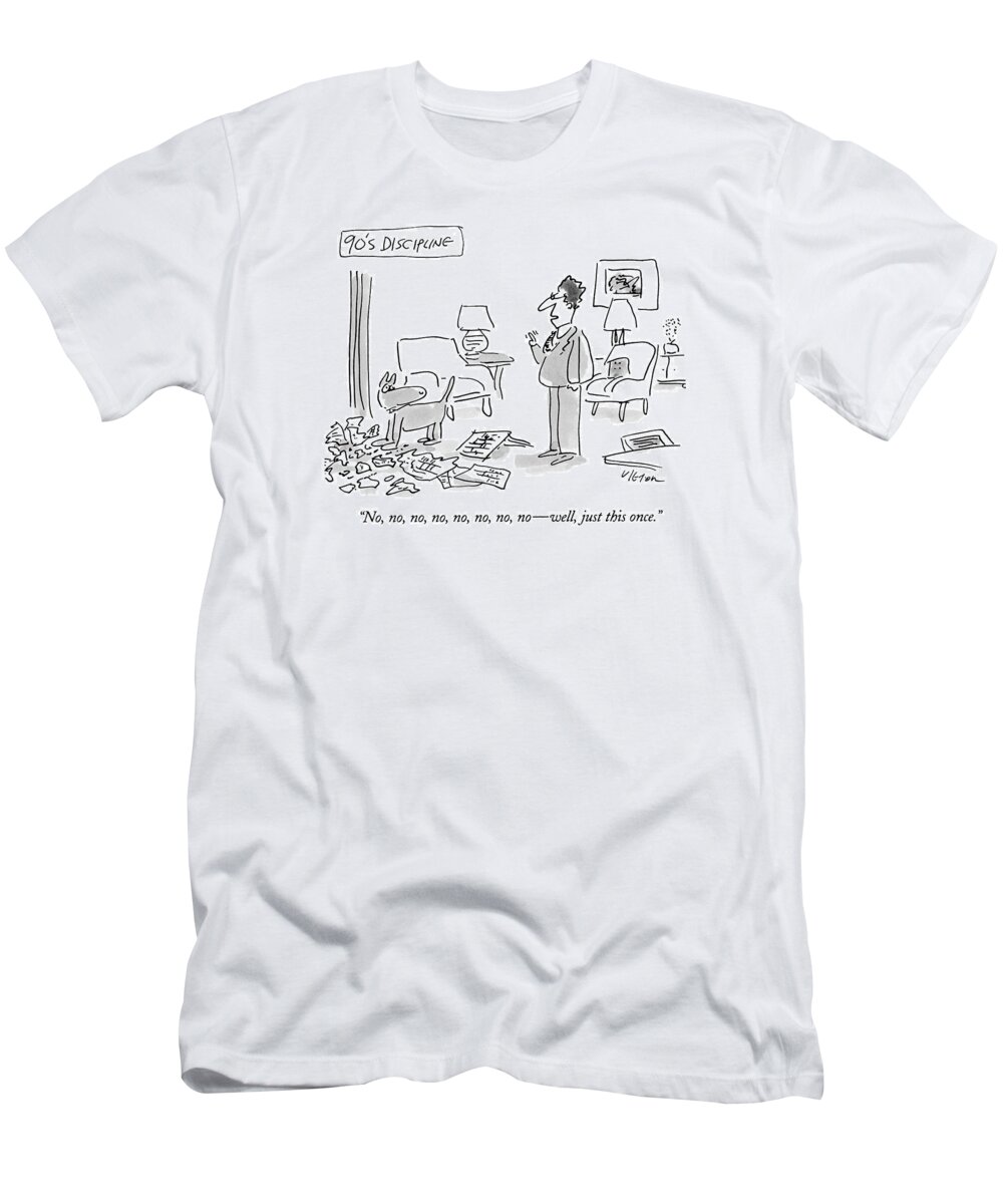90's Discipline

(man Scolding His Dog For Shredding A Newspaper In Living Room)
Animals T-Shirt featuring the drawing 90's Discipline
No by Dean Vietor