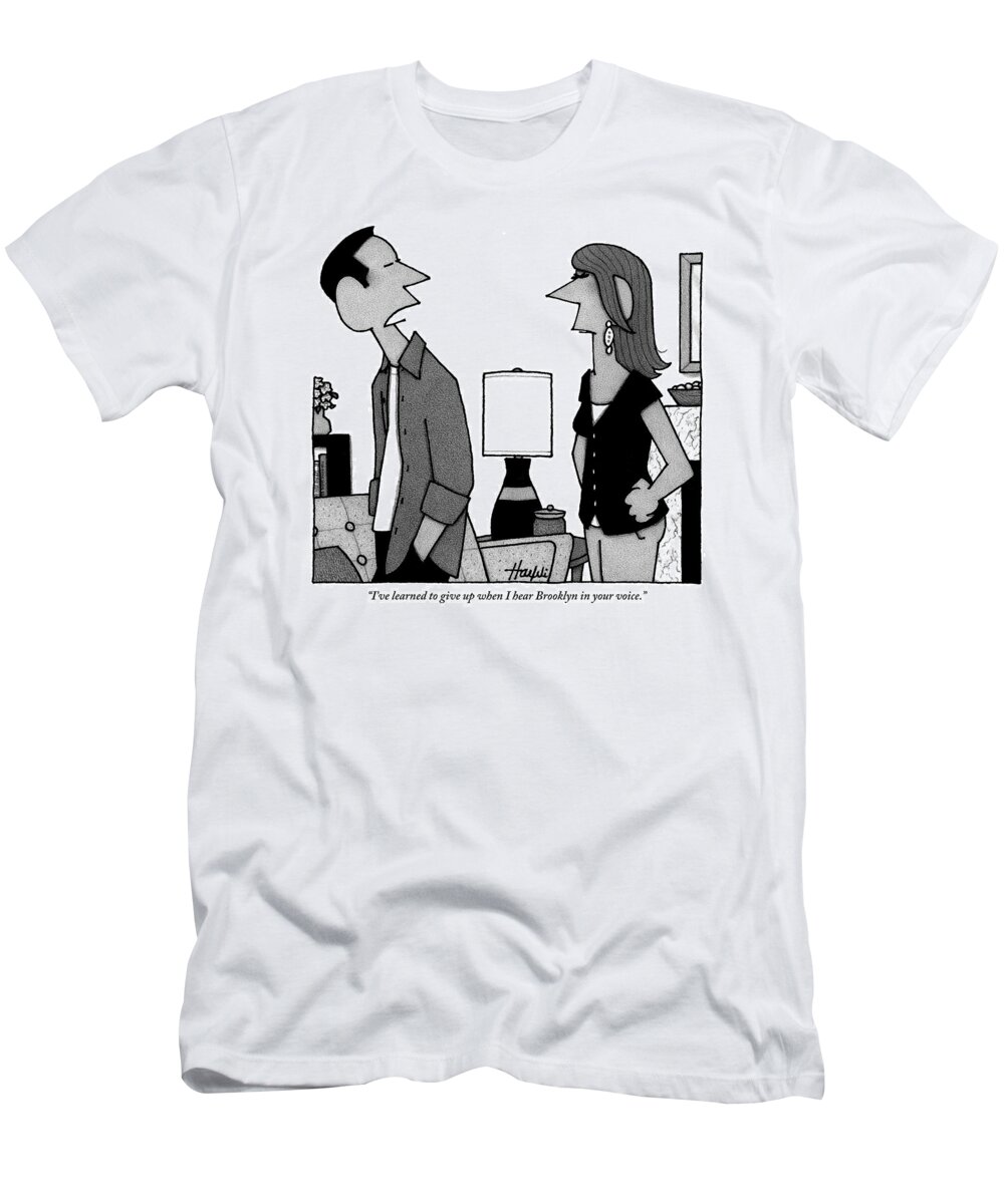 Accents T-Shirt featuring the drawing A Husband To His Wife by William Haefeli