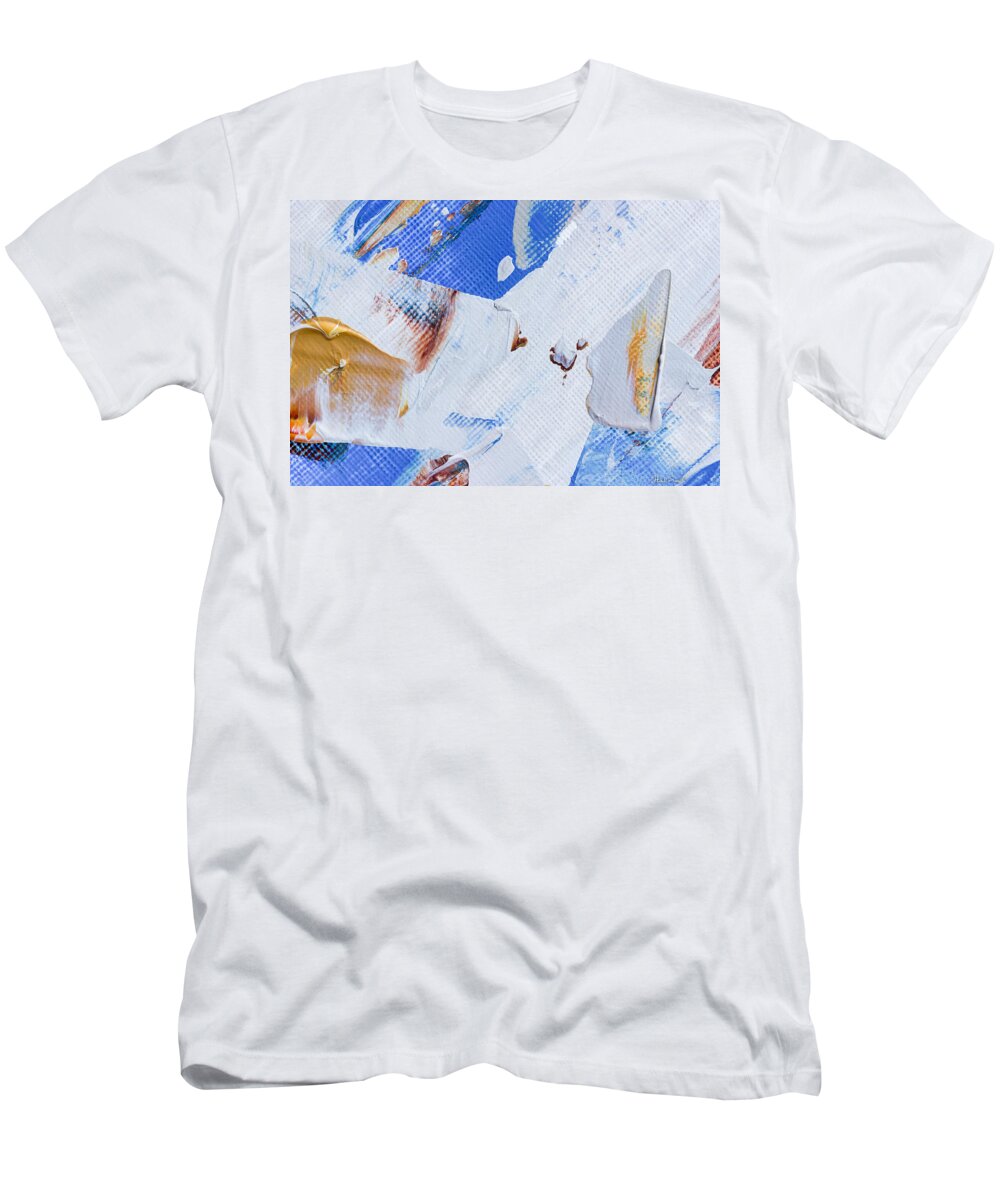Background T-Shirt featuring the painting A Little Blue by Heidi Smith