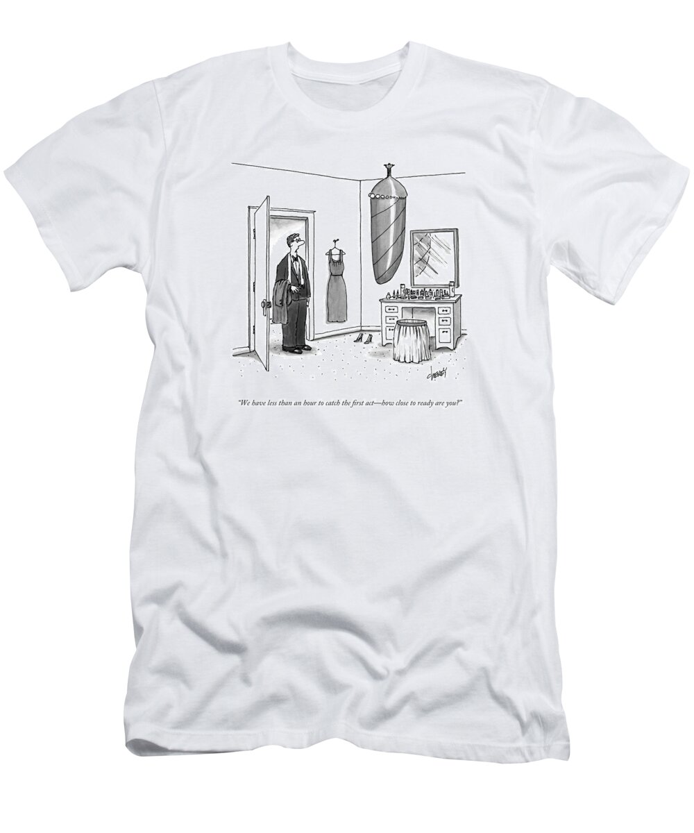 Husband T-Shirt featuring the drawing A Man In A Tuxedo by Tom Cheney