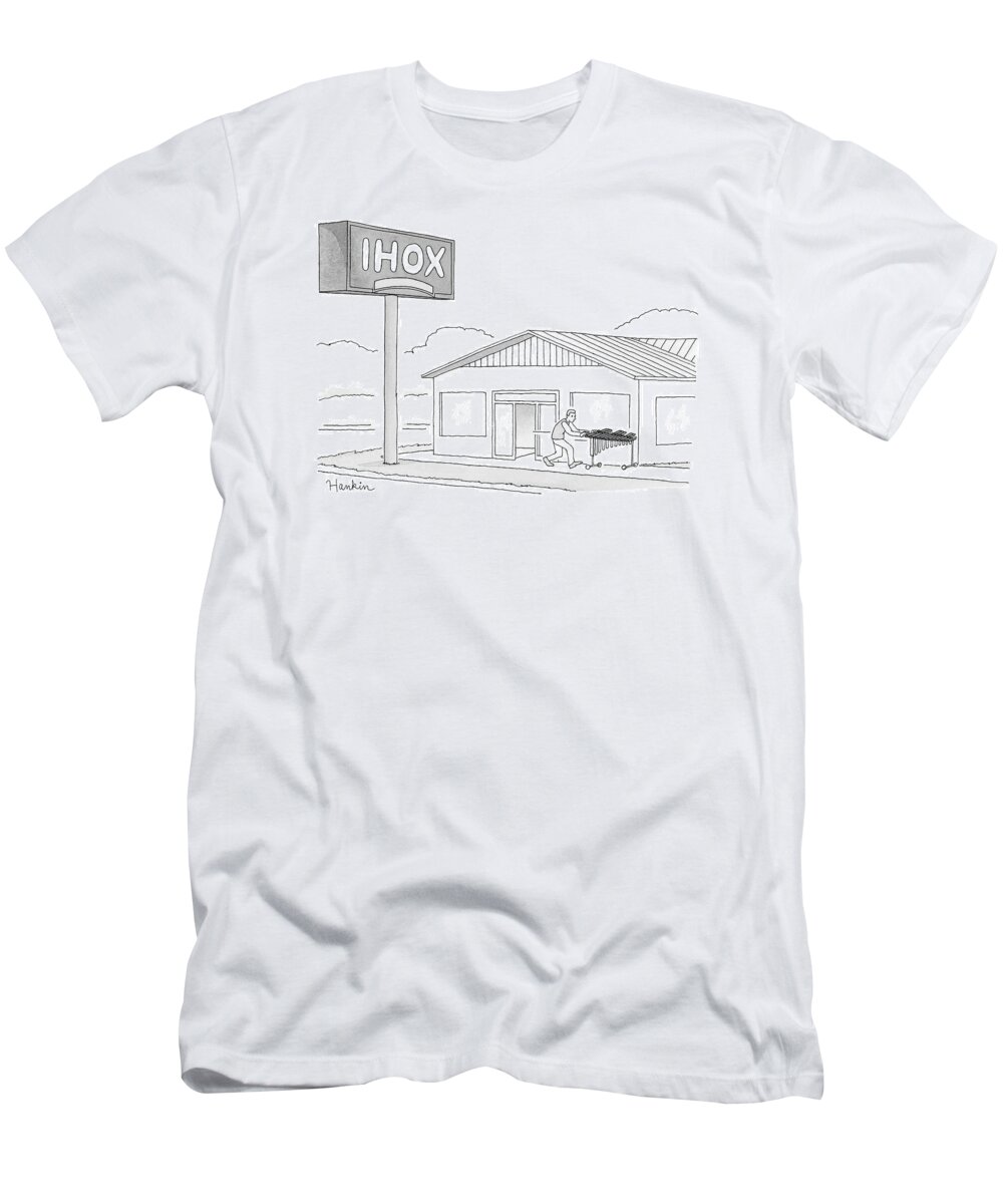 Ihox T-Shirt featuring the drawing Ihox by Charlie Hankin