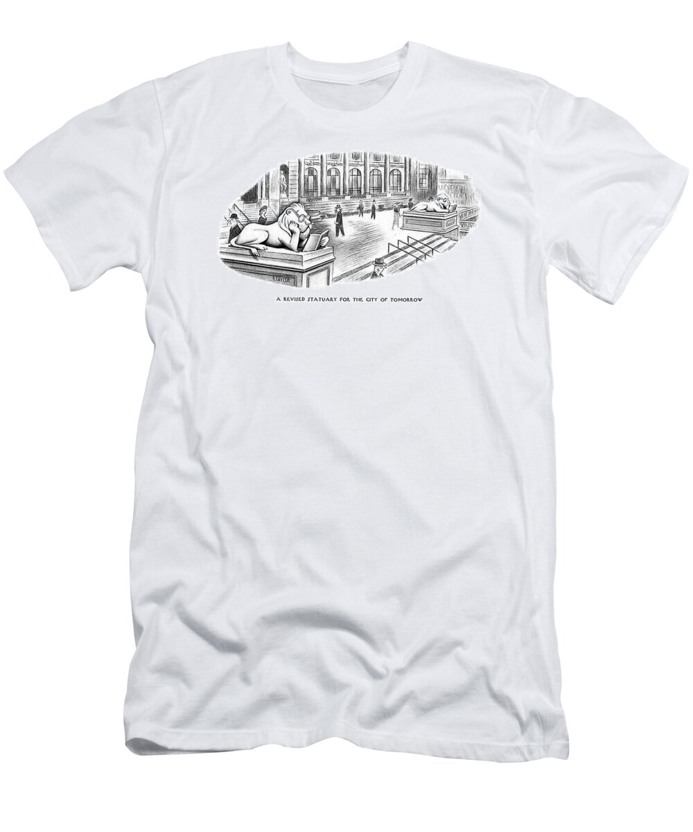 109288 Rta Richard Taylor T-Shirt featuring the drawing Revised Statuary by Richard Taylor