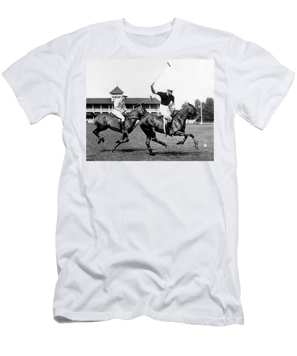 1920s T-Shirt featuring the photograph A Royal Polo Match by Underwood Archives
