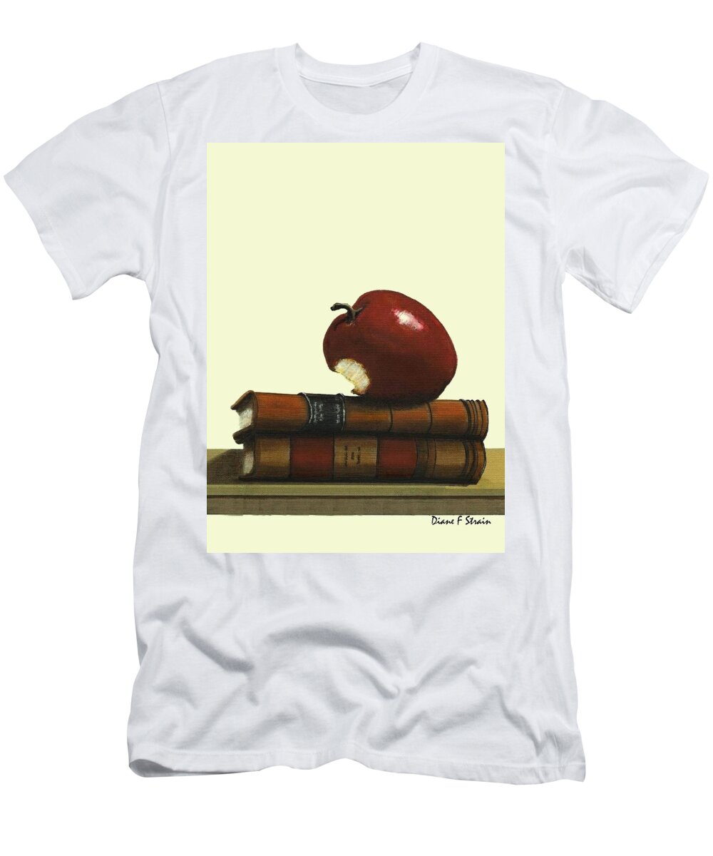 Fineartamerica.com T-Shirt featuring the painting A Teacher's Gift Number 1 by Diane Strain
