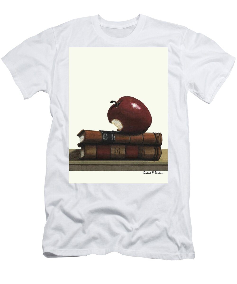 Fineartamerica.com T-Shirt featuring the painting A Teacher's Gift Number 2 by Diane Strain