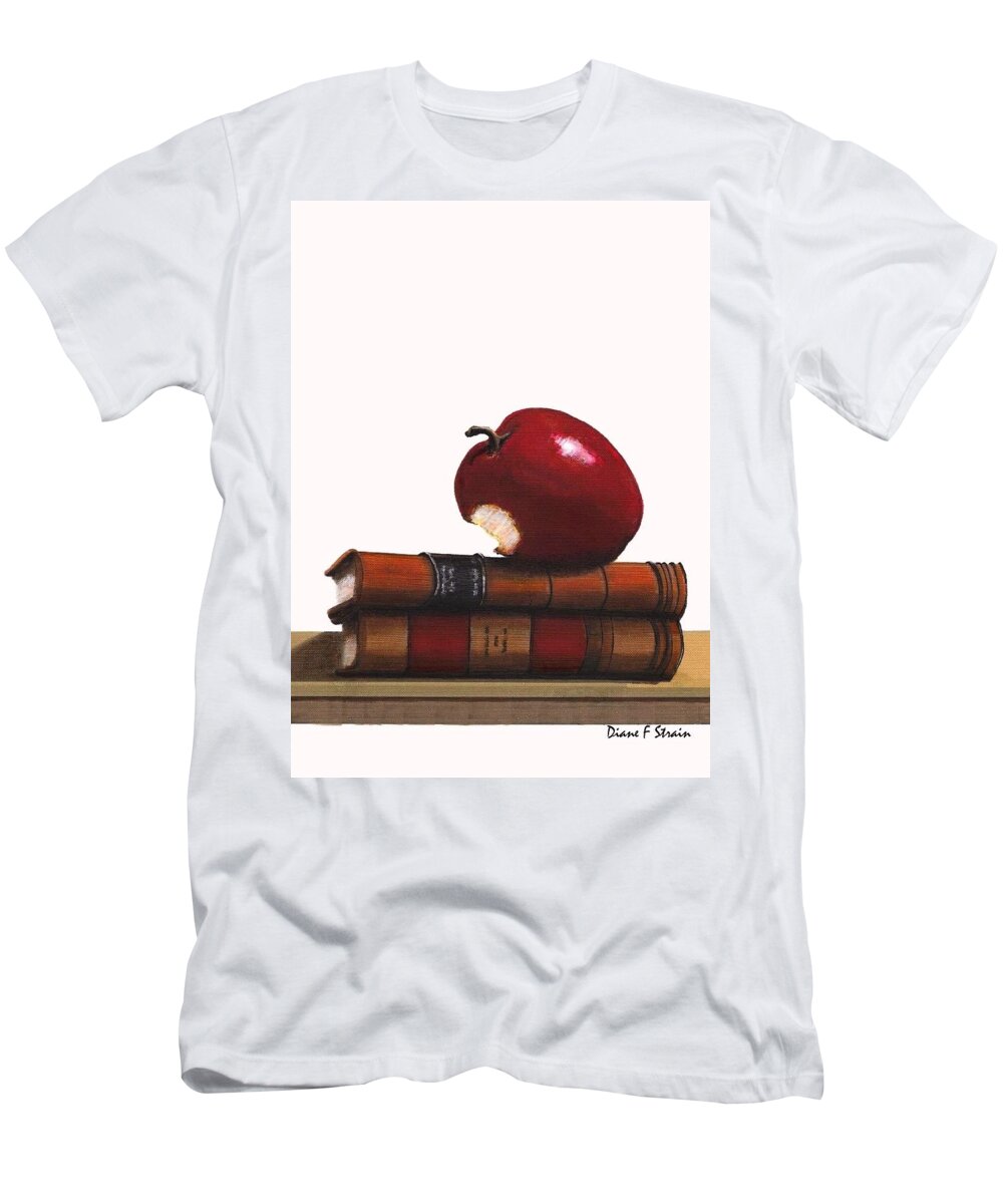 Fineartamerica.com T-Shirt featuring the painting A Teacher's Gift Number 3 by Diane Strain