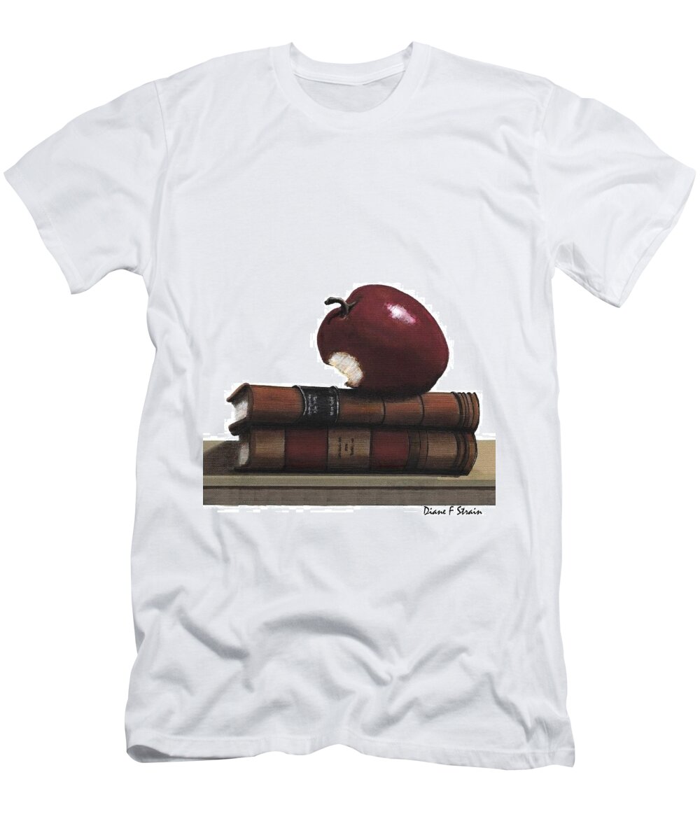Fineartamerica.com T-Shirt featuring the painting A Teacher's Gift  Number 9 by Diane Strain