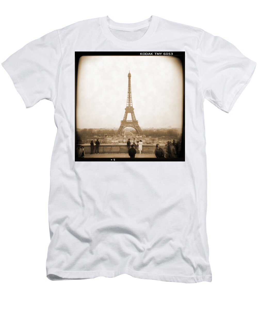 Paris France T-Shirt featuring the photograph A Walk Through Paris 5 by Mike McGlothlen