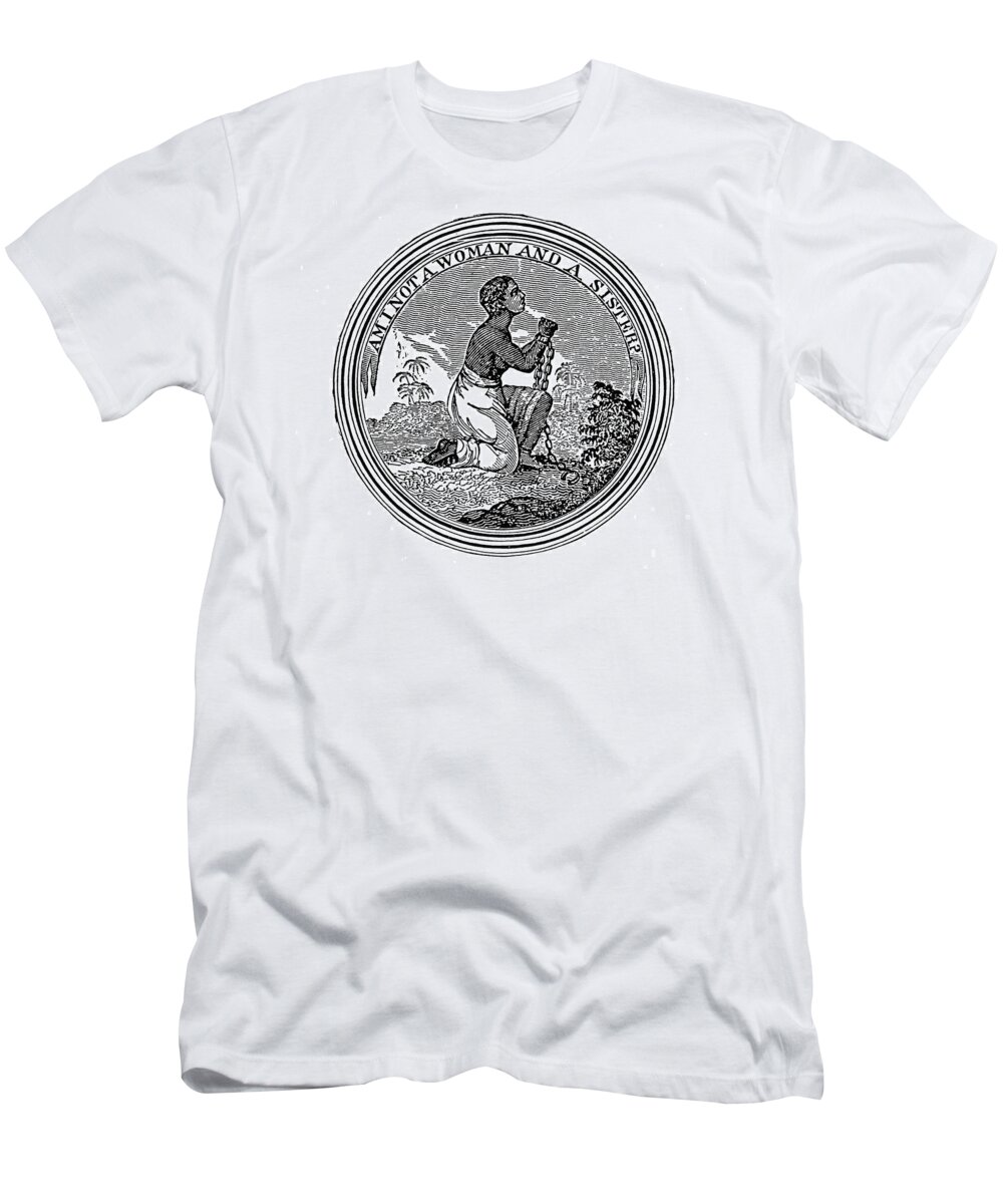 1830s T-Shirt featuring the painting Abolition Emblem, 1837 by Granger