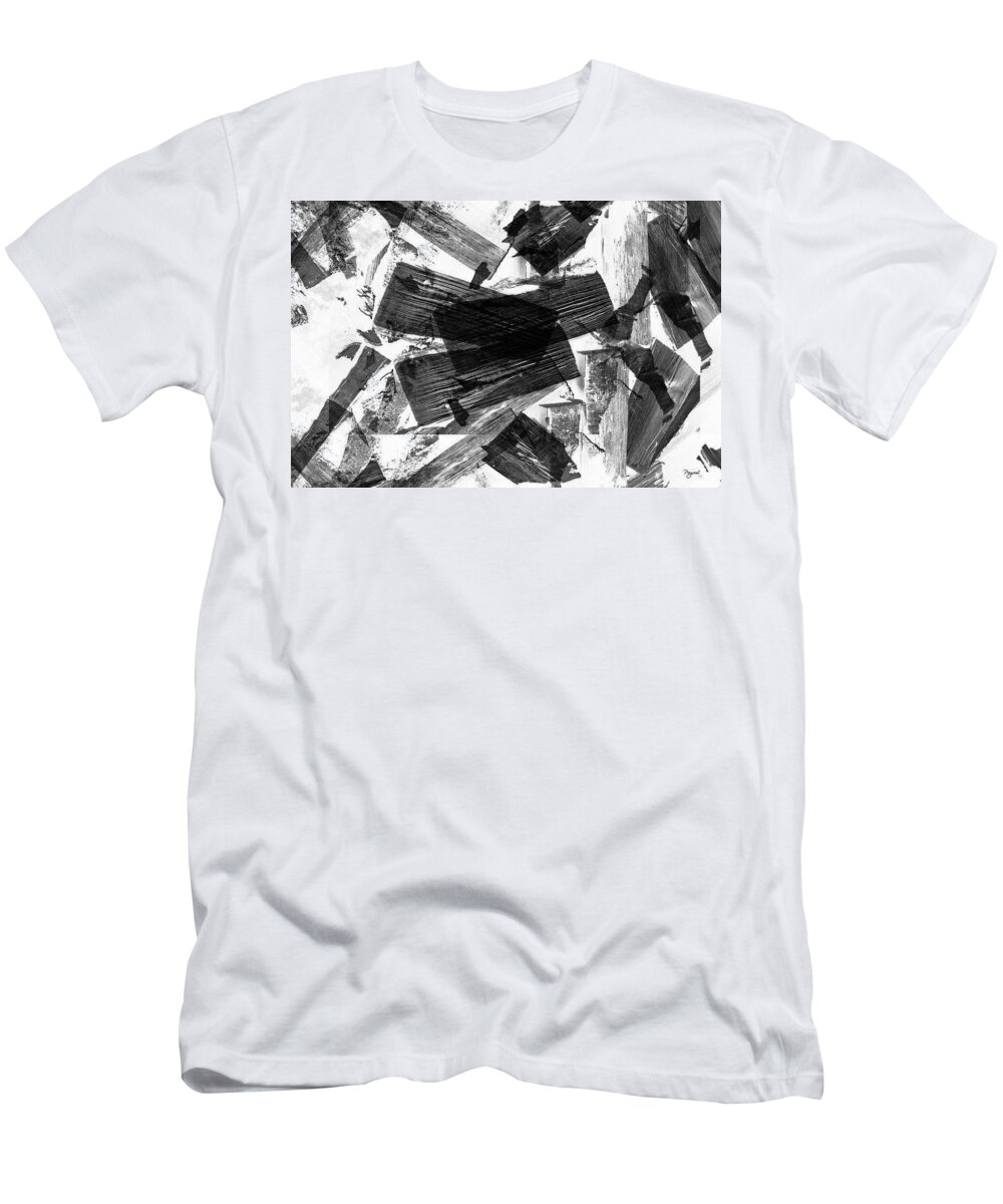 Abstract T-Shirt featuring the digital art Abstract Chunky by Chriss Pagani