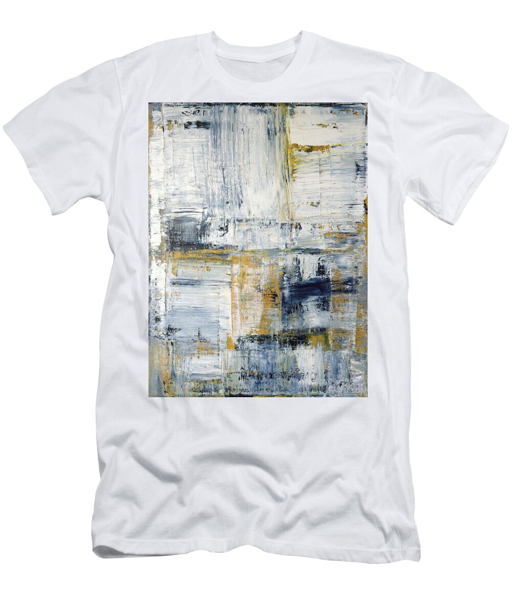 Blue T-Shirt featuring the painting Abstract Painting No. 2 by Julie Niemela