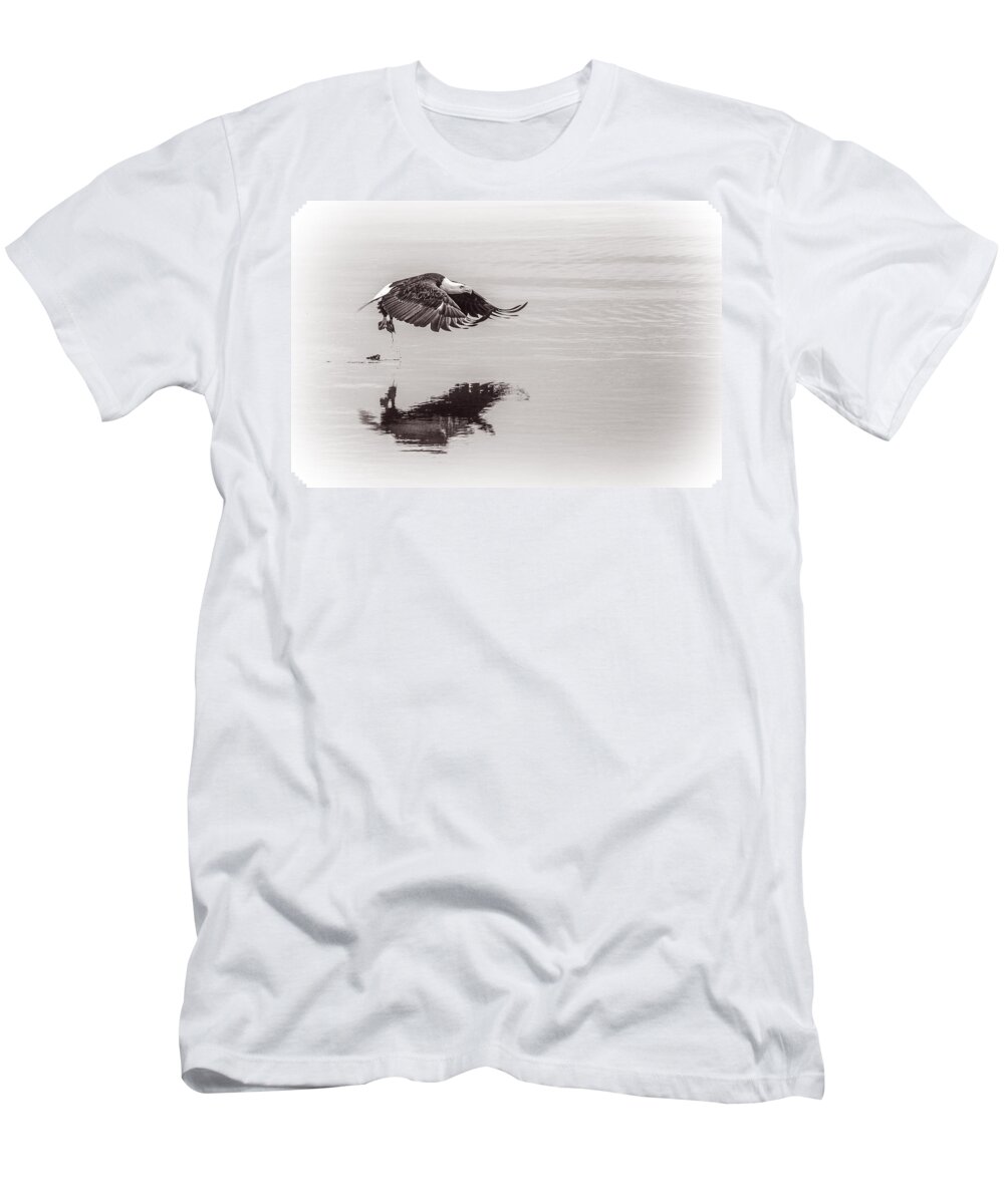 After The Catch T-Shirt featuring the photograph After The Catch by Wes and Dotty Weber