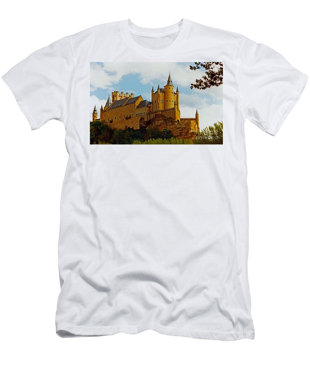 Segovia T-Shirt featuring the photograph Alcazar Castle in Segovia Spain by Ola Allen