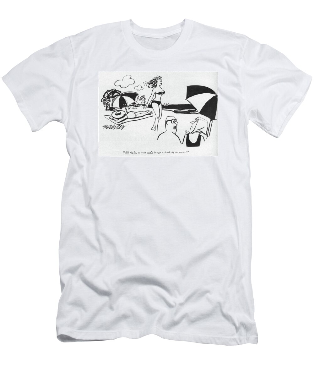 Lust T-Shirt featuring the drawing You Can't Judge A Book By Its Cover by Mischa Richter