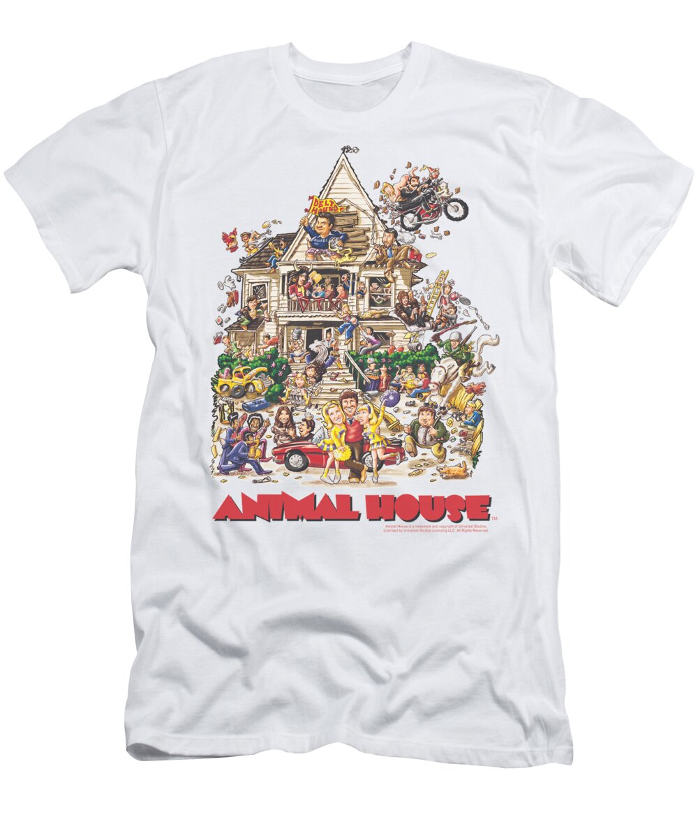 Animal House T-Shirt featuring the digital art Animal House - Poster Art by Brand A