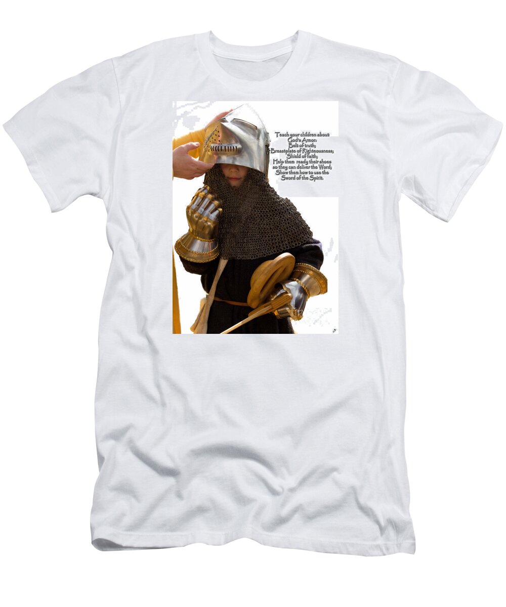 Sandra Clark T-Shirt featuring the photograph Armor of God by Sandra Clark
