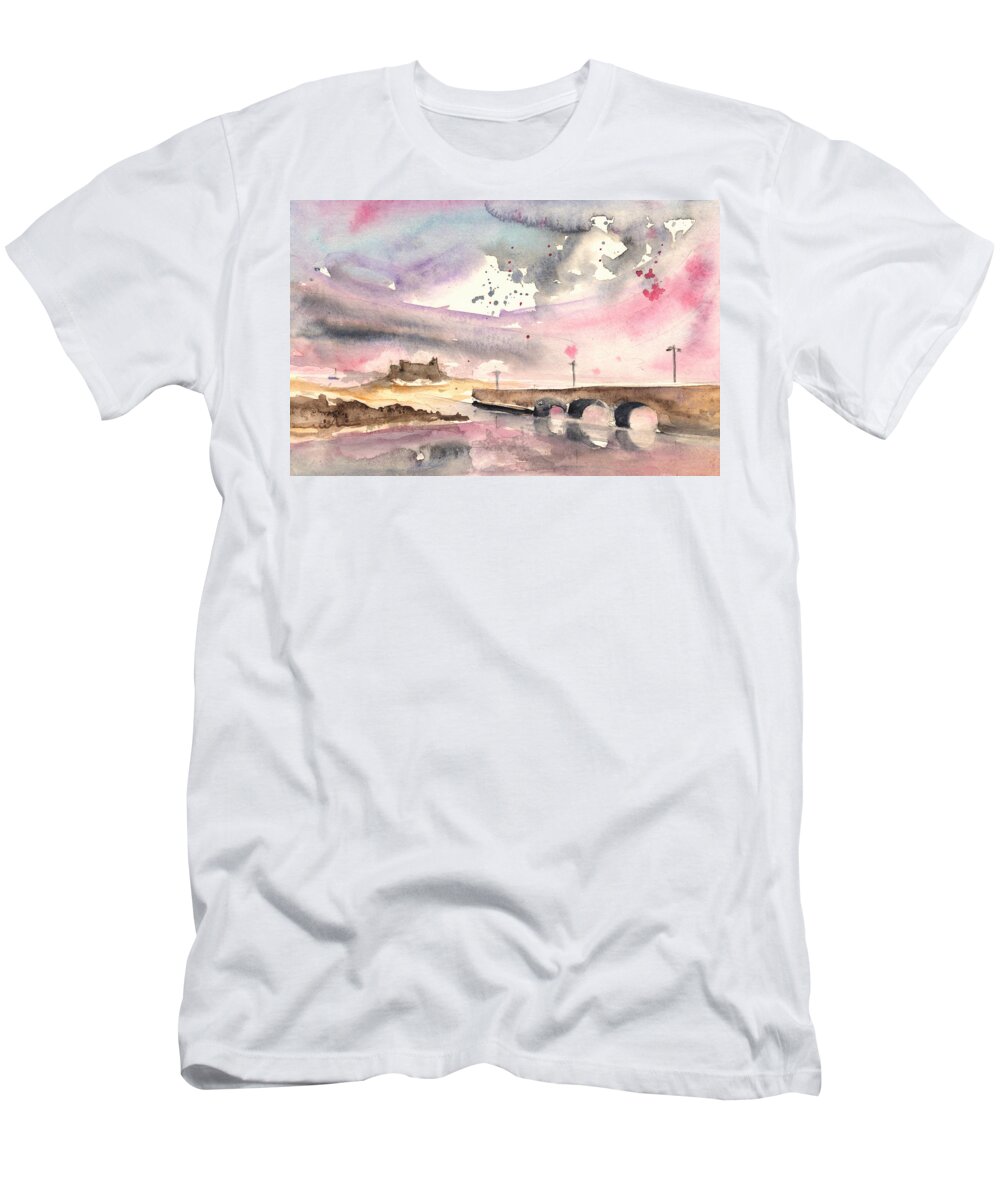 Travel T-Shirt featuring the painting Arrecife in Lanzarote 05 by Miki De Goodaboom