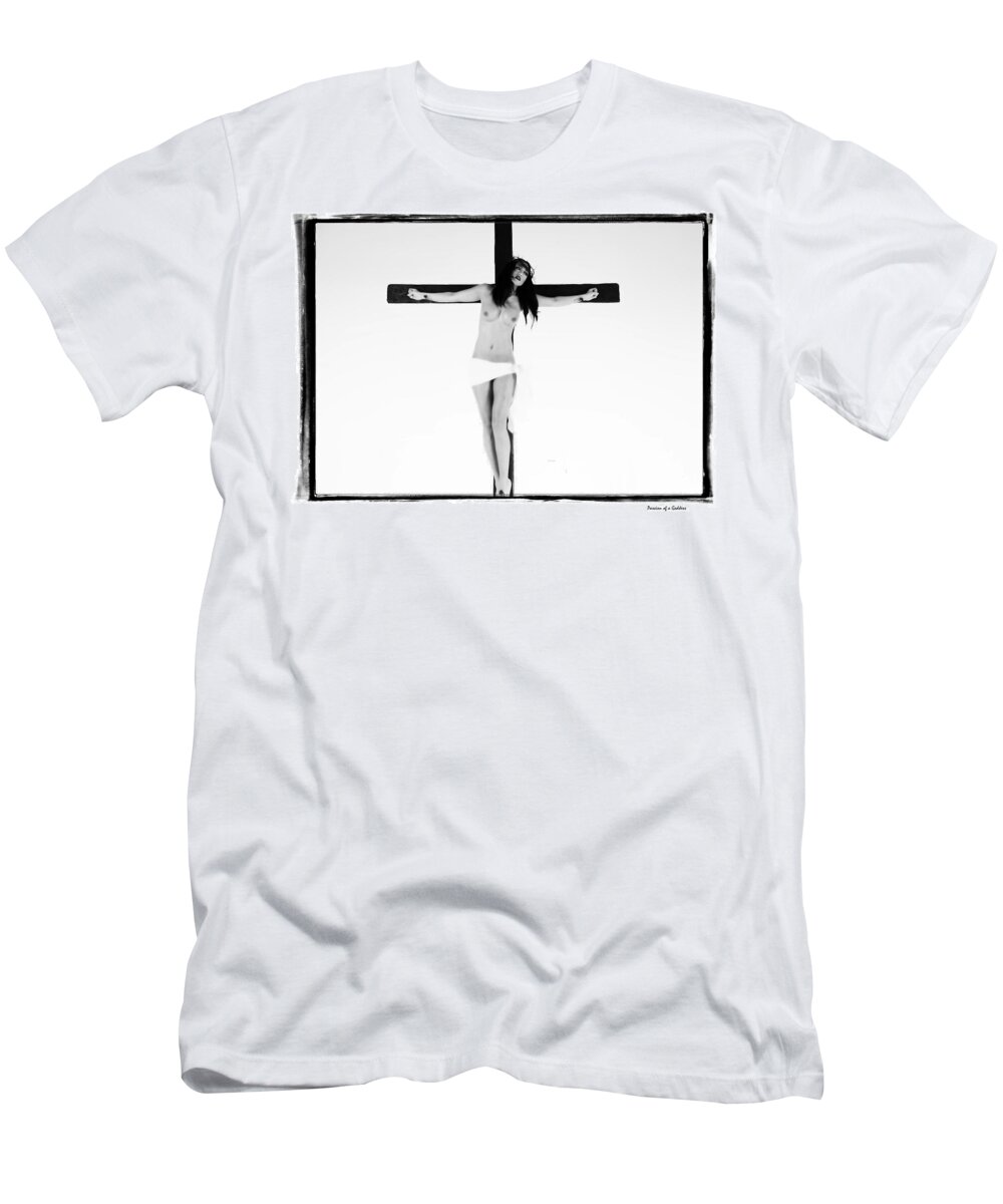 Asian T-Shirt featuring the photograph Asian crucifix highlight by Ramon Martinez