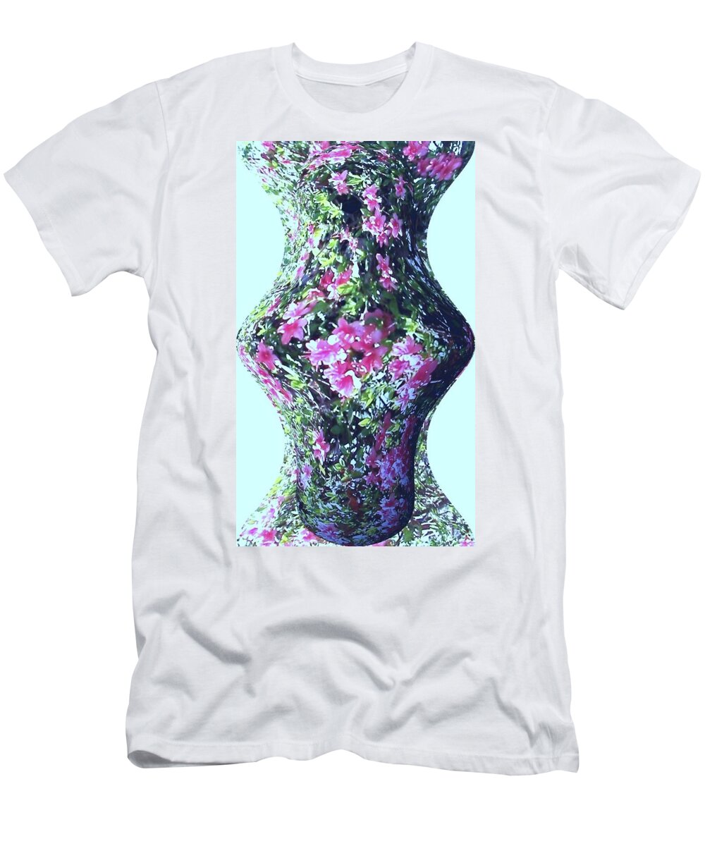 Azalea T-Shirt featuring the photograph Azalea Vase by Pamela Hyde Wilson