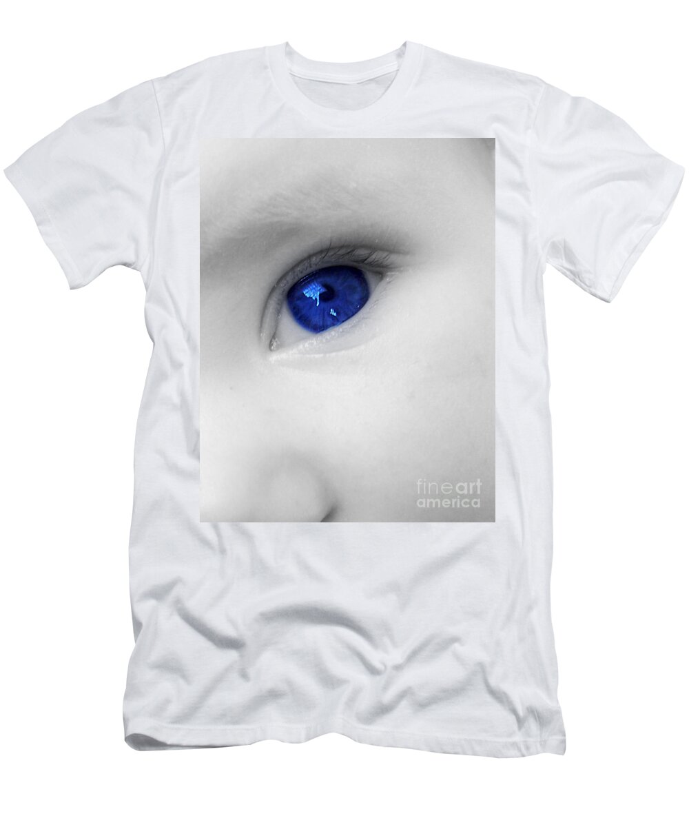 Baby Blue T-Shirt featuring the photograph Baby Blue by Nina Ficur Feenan