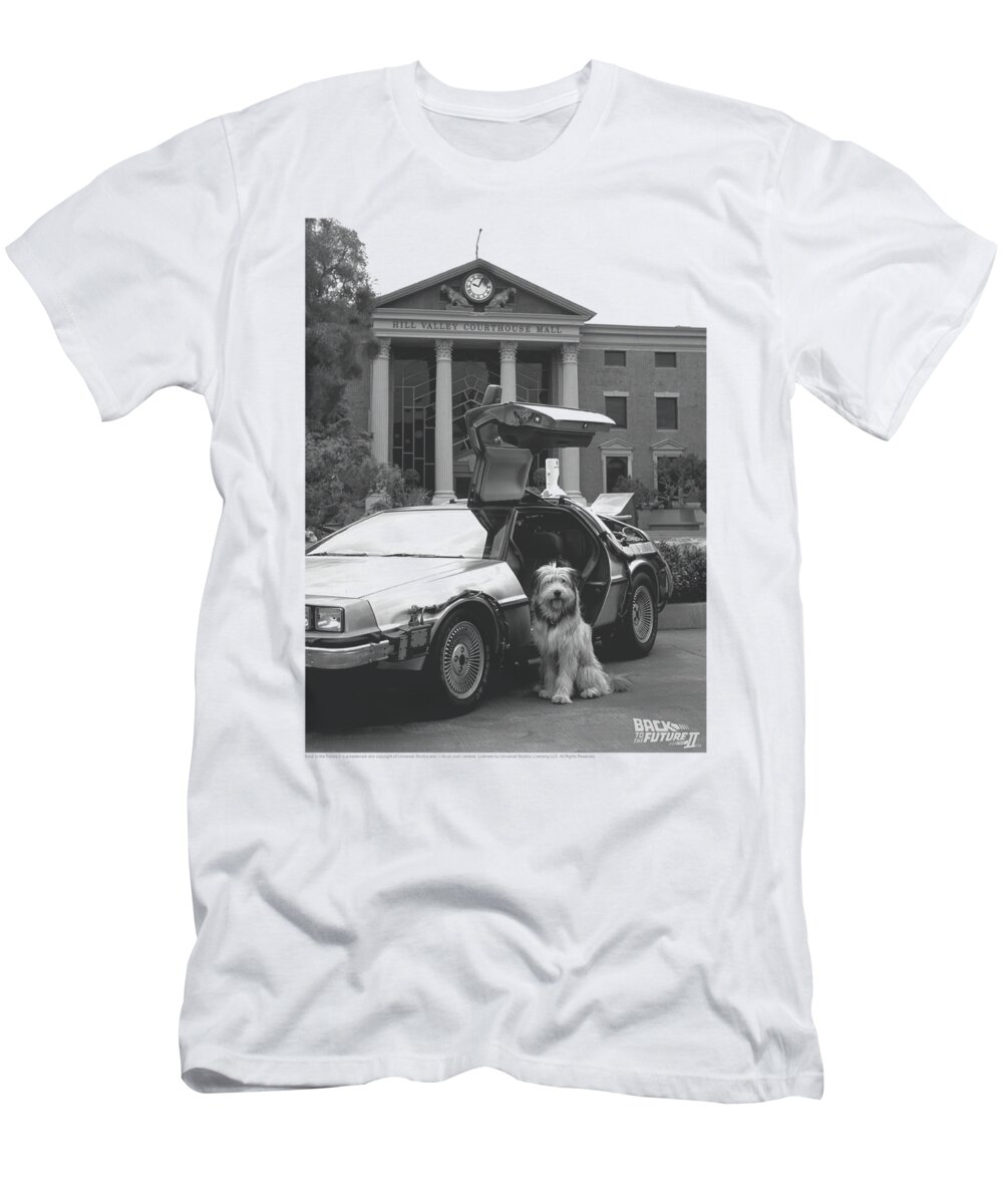Back To The Future Ii T-Shirt featuring the digital art Back To The Future II - Einstein by Brand A