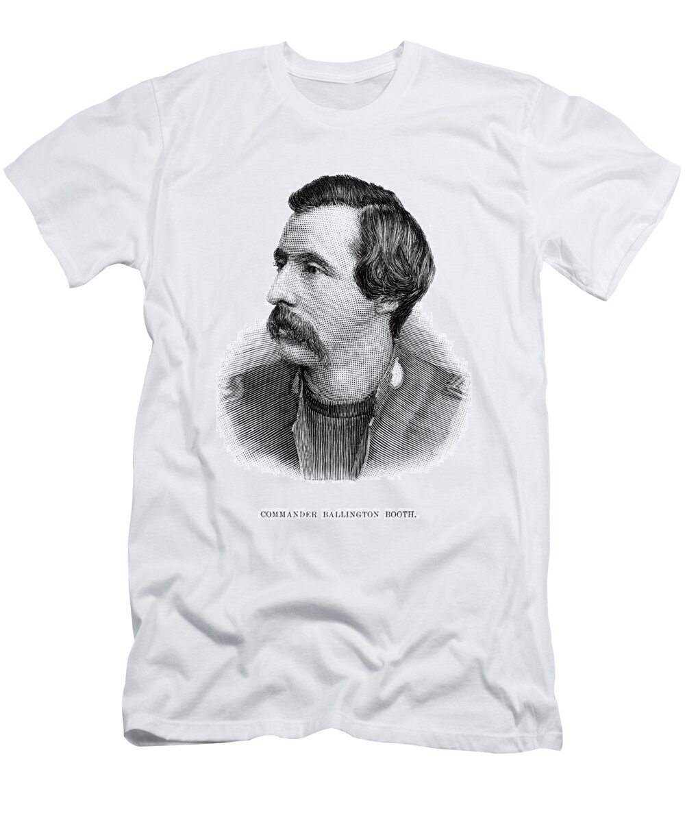 1891 T-Shirt featuring the painting Ballington Booth (1865-1948) by Granger