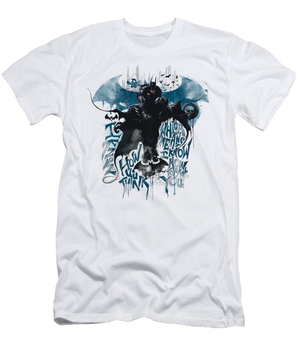  T-Shirt featuring the digital art Batman Arkham Knight - I Know by Brand A