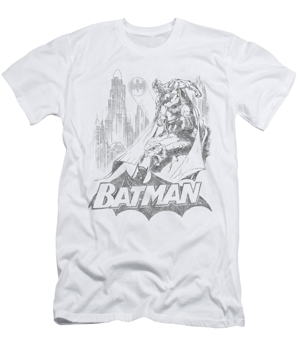 Batman T-Shirt featuring the digital art Batman - Bat Sketch by Brand A