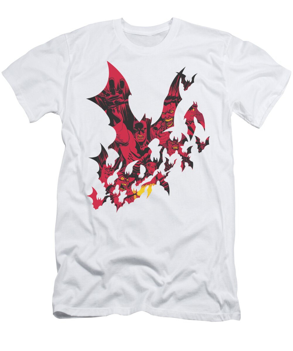  T-Shirt featuring the digital art Batman - Broken City by Brand A