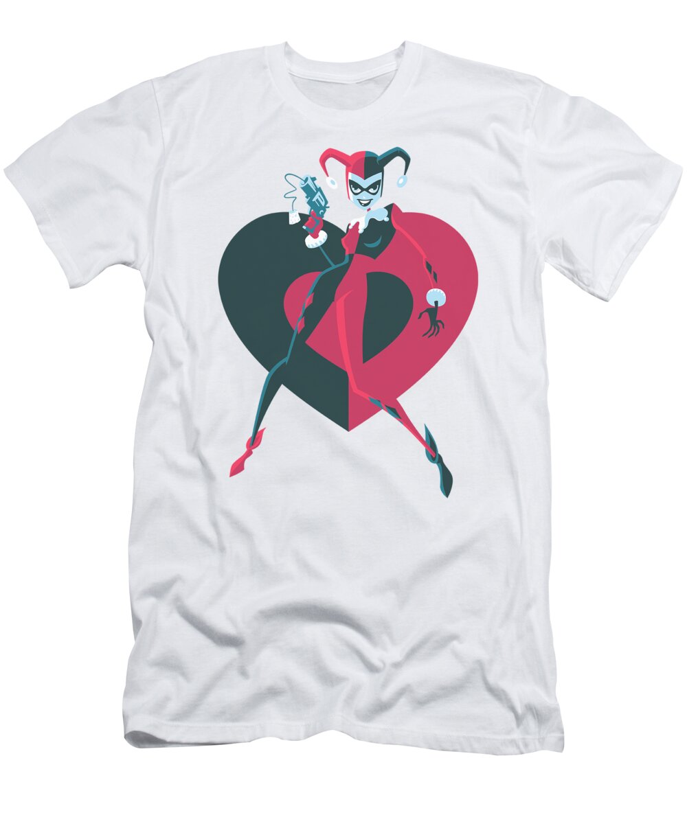 Batman T-Shirt featuring the digital art Batman - Harely Heart by Brand A