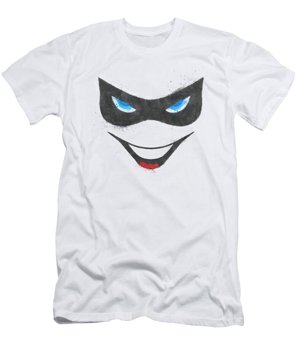 Batman T-Shirt featuring the digital art Batman - Harley Face by Brand A