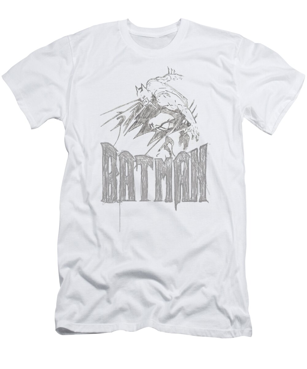 Batman T-Shirt featuring the digital art Batman - Knight Sketch by Brand A
