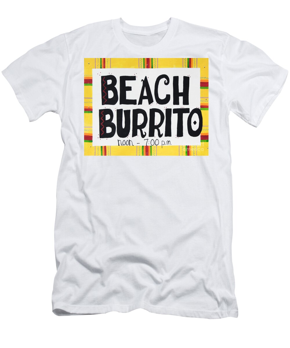 Beach T-Shirt featuring the photograph Beach Burrito by Barbara McMahon