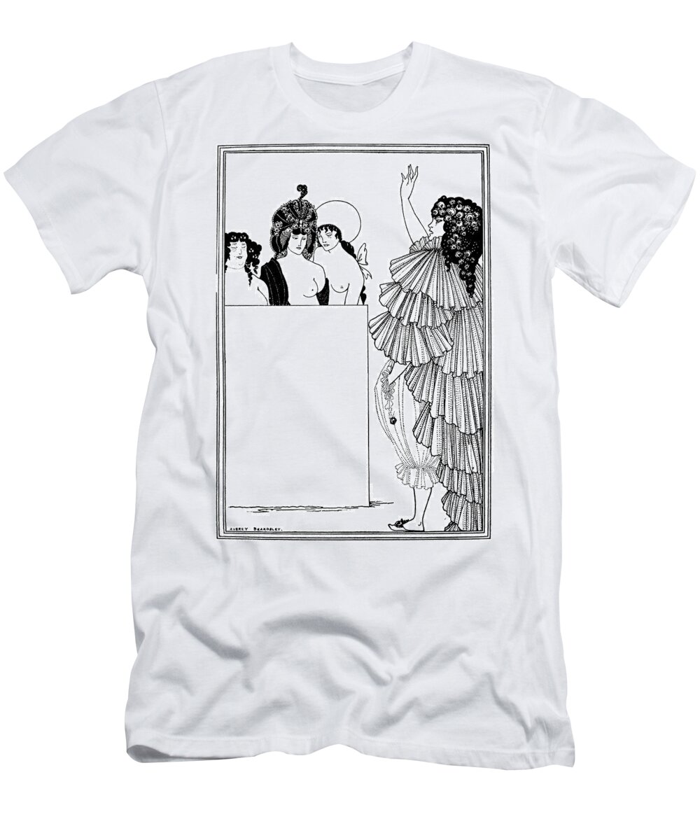 1896 T-Shirt featuring the drawing Beardsley Lysistrata by Granger