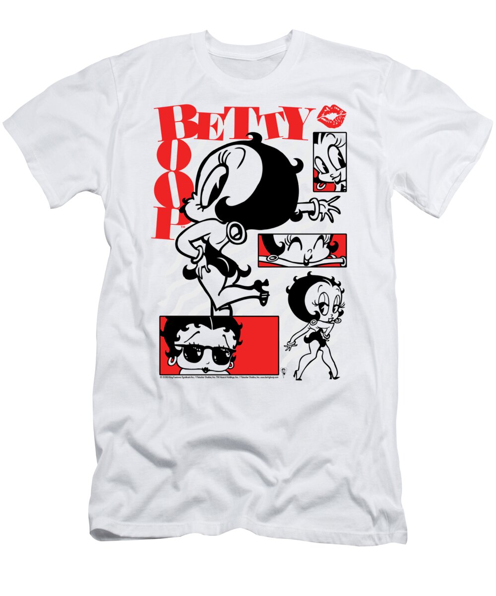  T-Shirt featuring the digital art Betty Boop - Stylin Snaps by Brand A