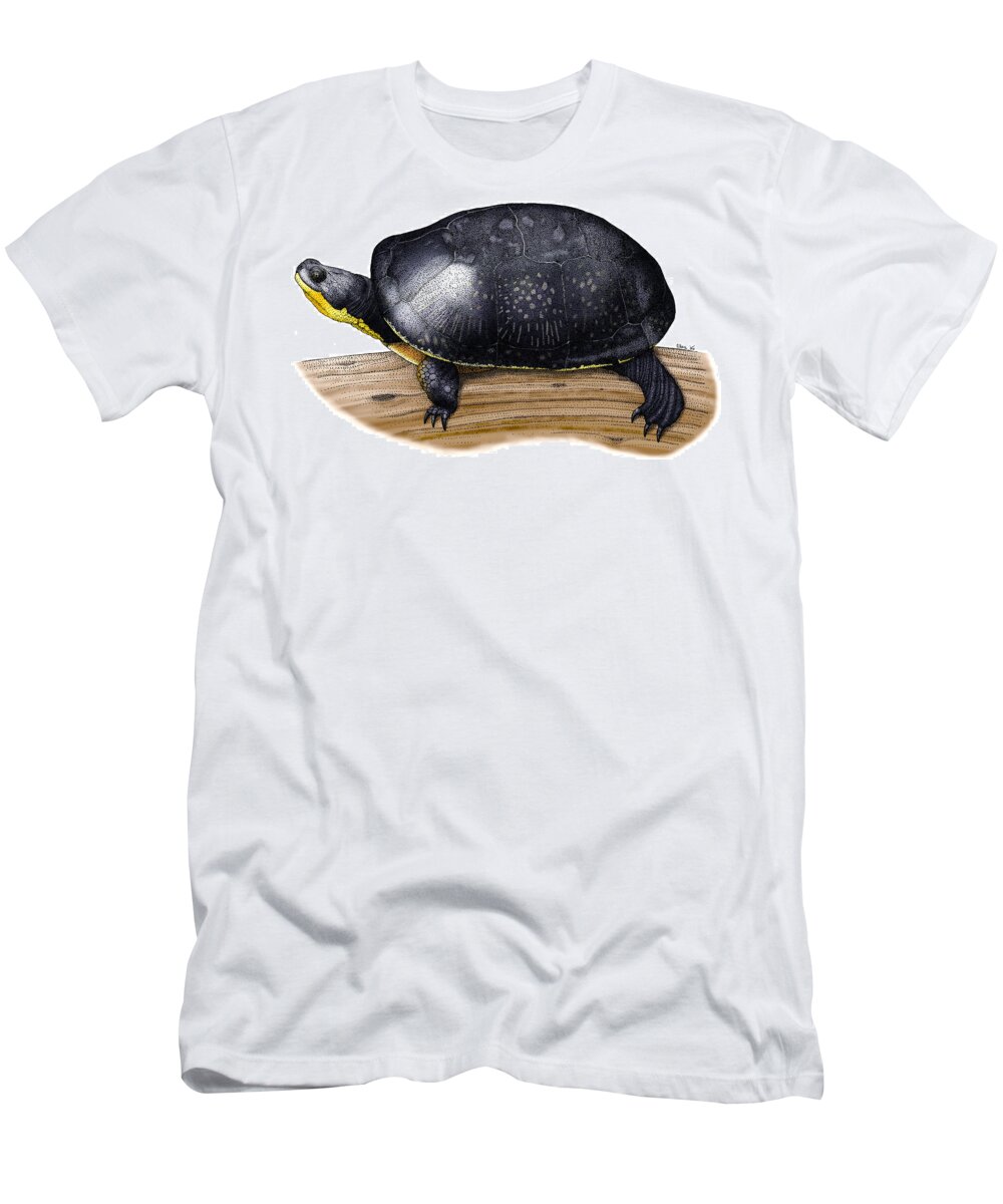 Art T-Shirt featuring the photograph Blandings Turtle by Roger Hall