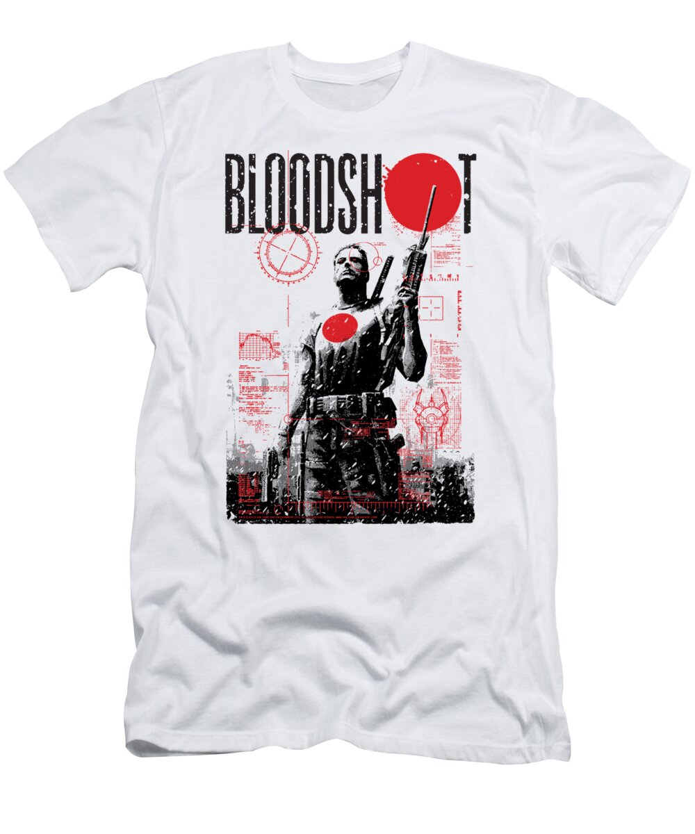  T-Shirt featuring the digital art Bloodshot - Death By Tech by Brand A