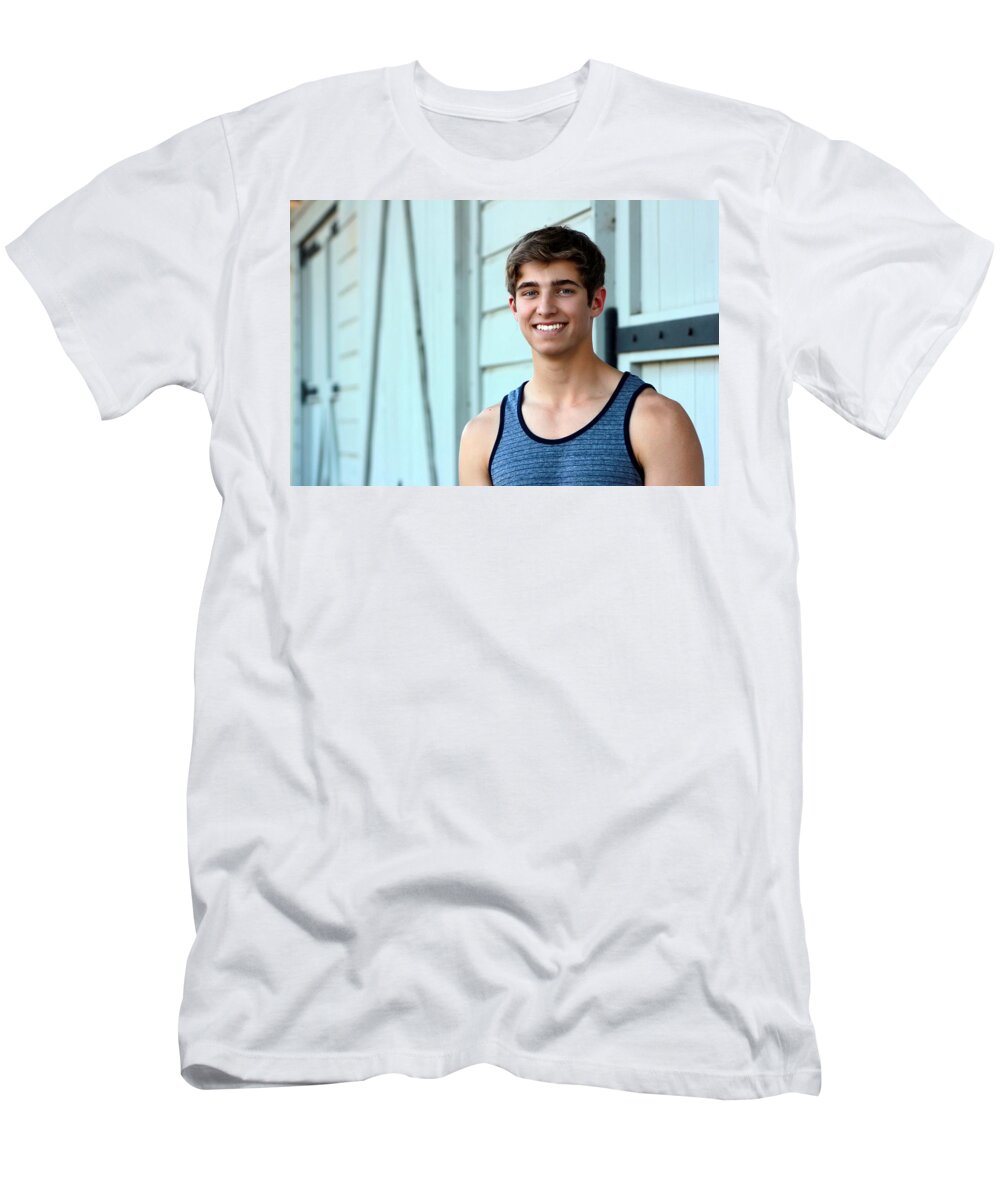 David Dunmoyer T-Shirt featuring the photograph Blue 2 by Randy Wehner
