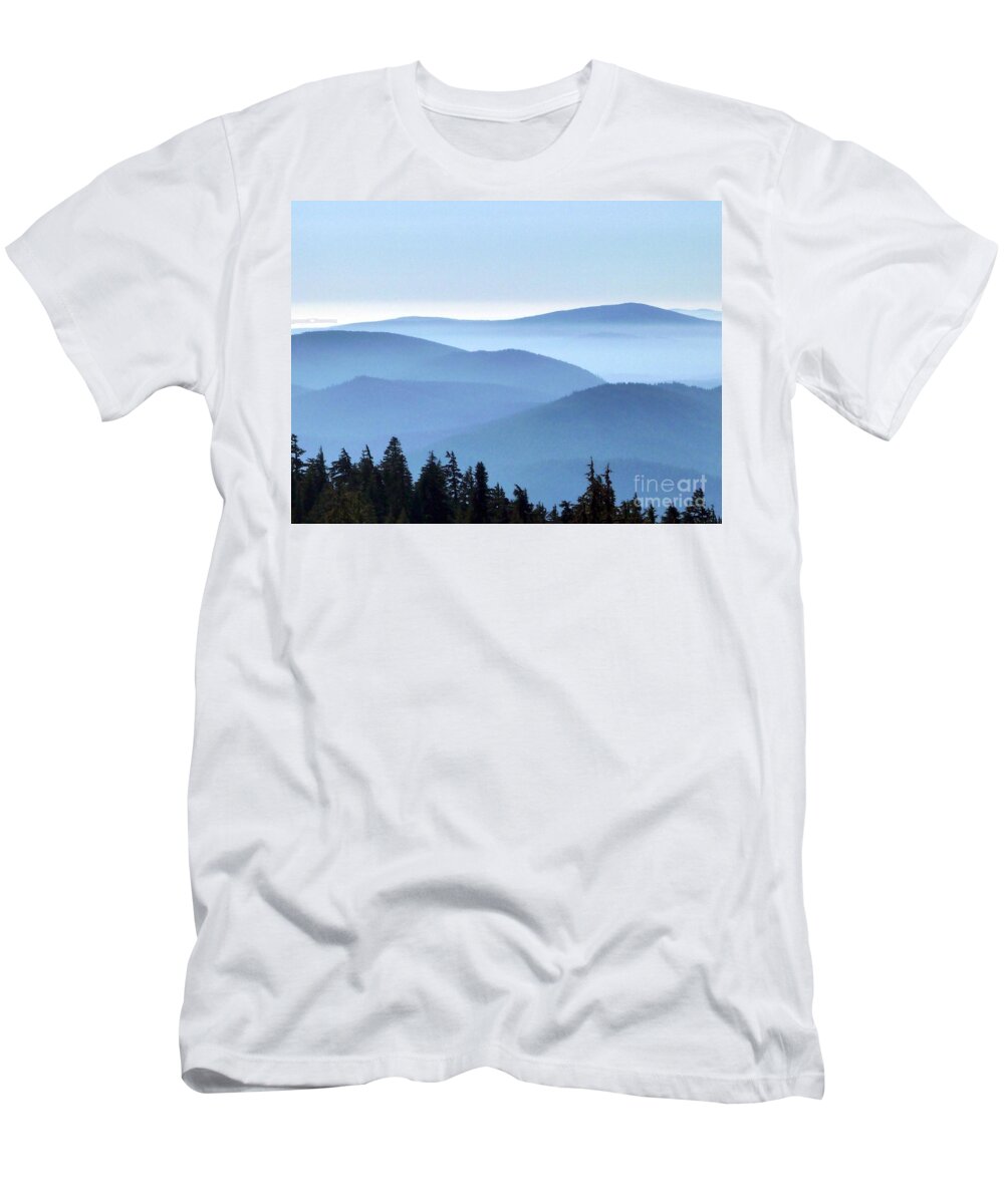 Blue Hills Valley T-Shirt featuring the photograph Blue Hills Valley by Susan Garren