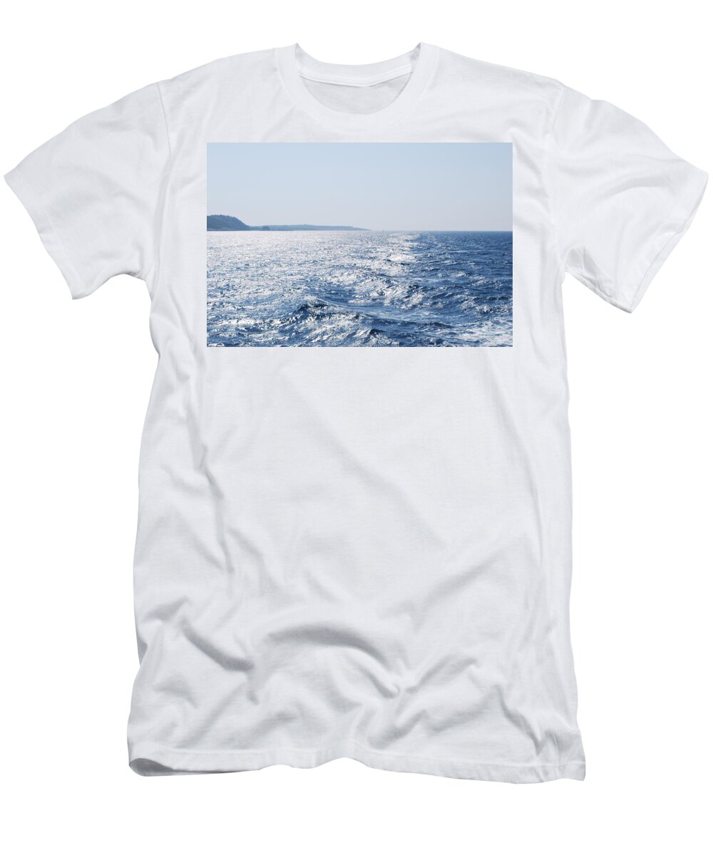 Blue Waters T-Shirt featuring the photograph Blue Waters by George Katechis