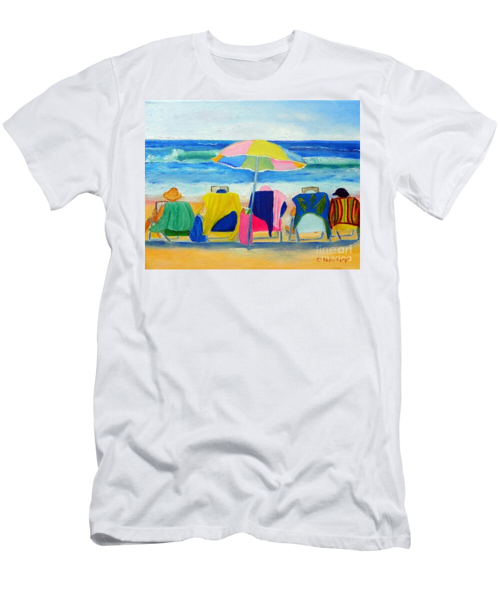 Art T-Shirt featuring the painting Book Club by Shelia Kempf