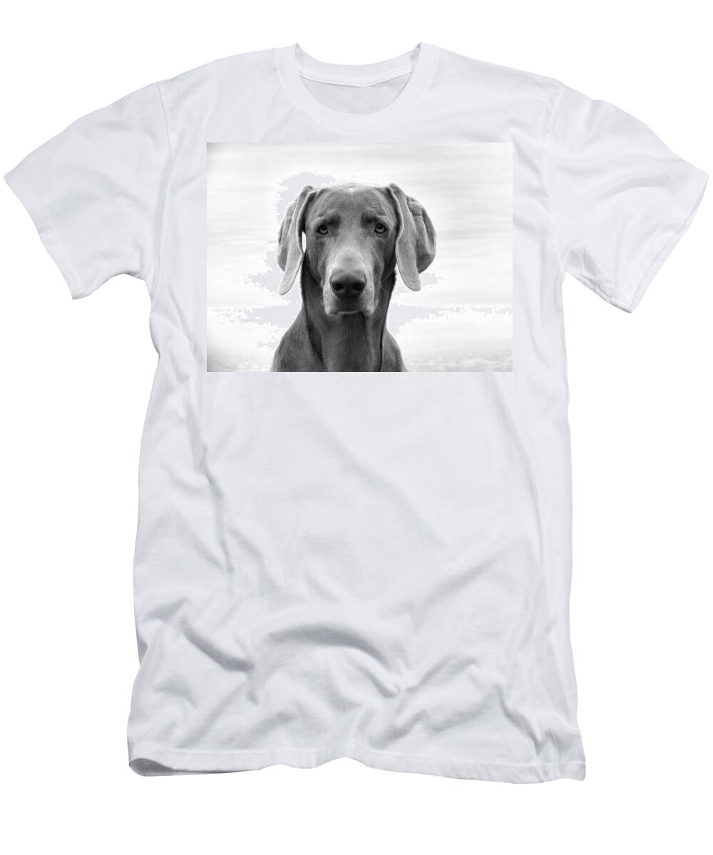 Weimaraner T-Shirt featuring the photograph Published Book Cover Of Quotable Dogs by Art Dingo