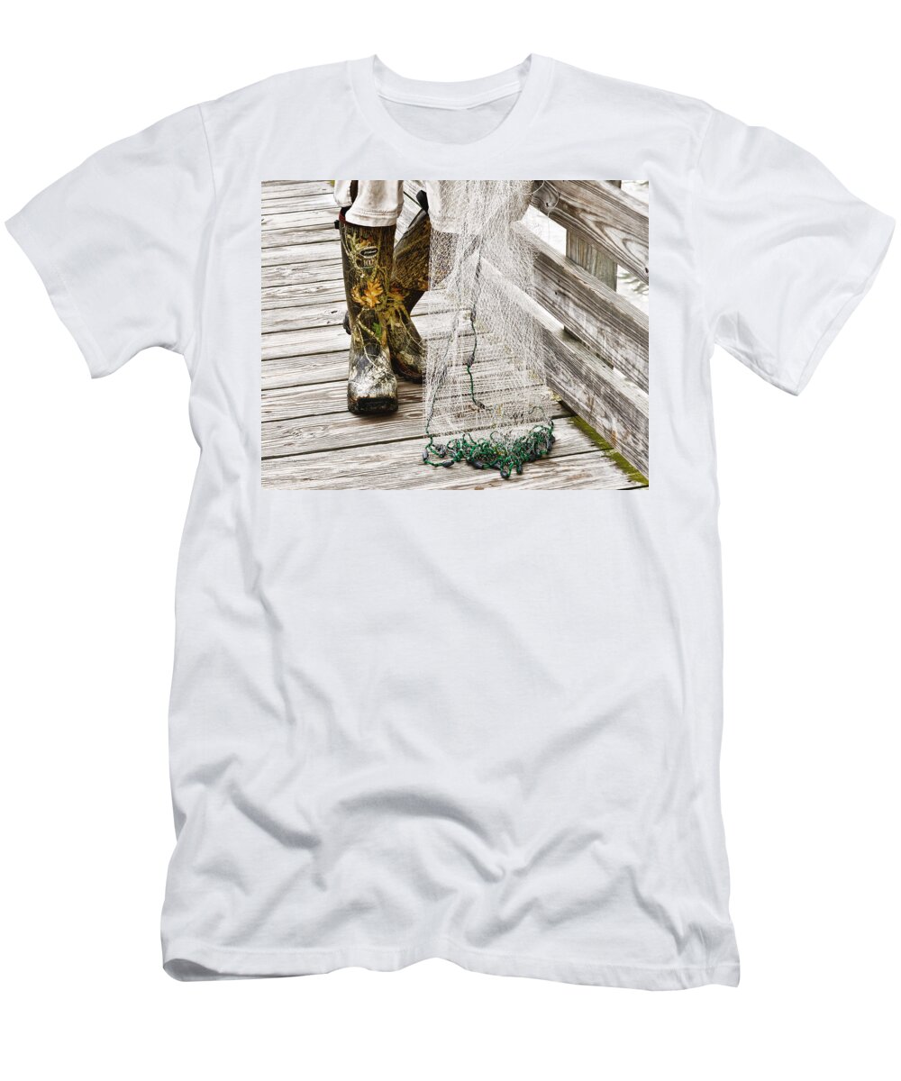 Fishing T-Shirt featuring the photograph Boots by Randi Kuhne