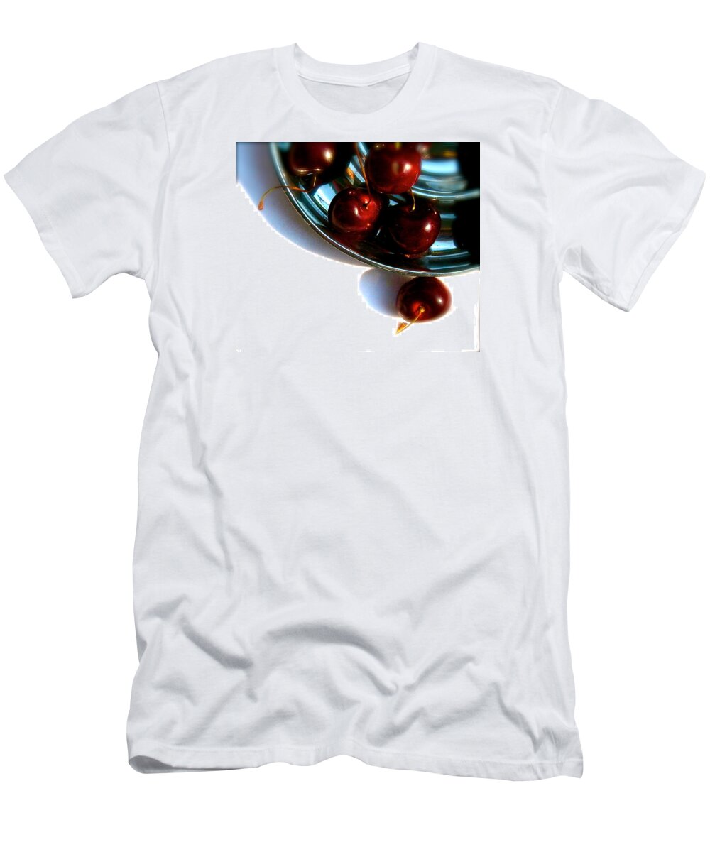 Photograph T-Shirt featuring the photograph Bowl of Cherries by Tracy Male