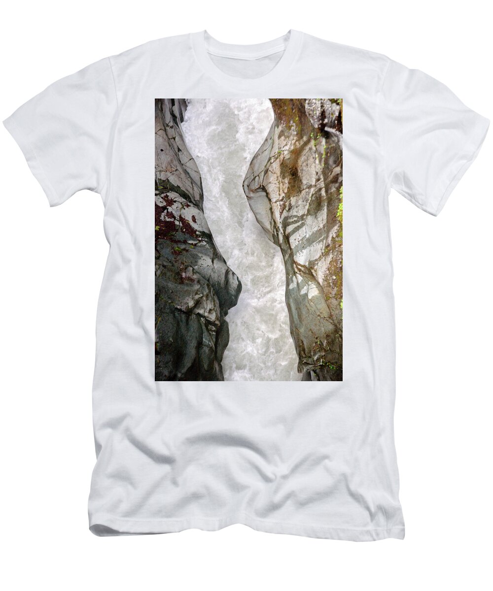 Box Canyon T-Shirt featuring the photograph Box Canyon of the Cowlitz by Tikvah's Hope
